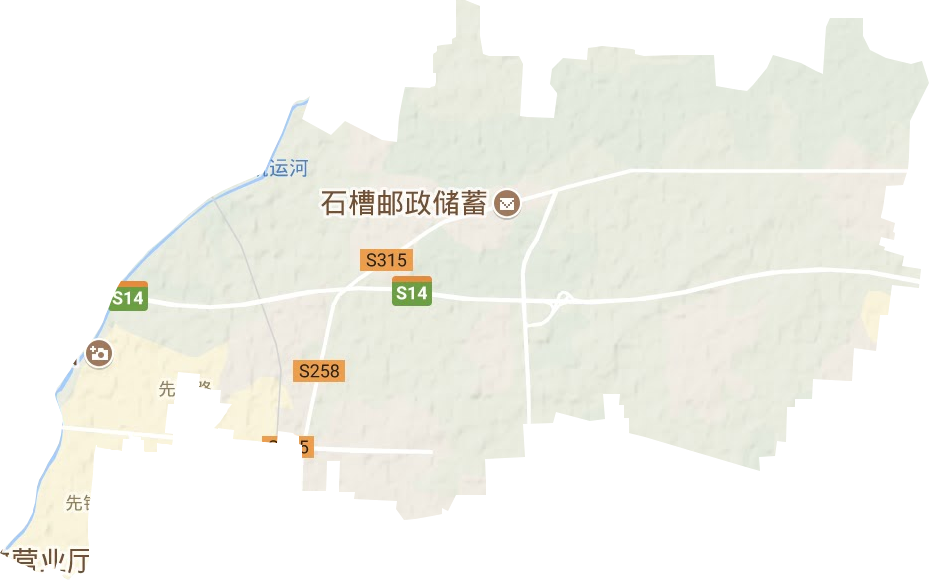 先锋路街道地形地图