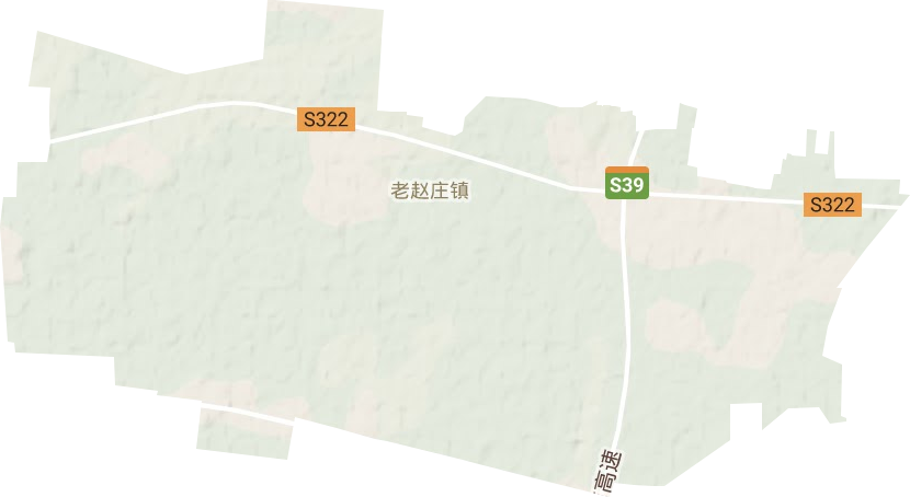 老赵庄镇地形地图