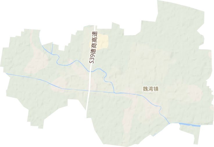 魏湾镇地形地图