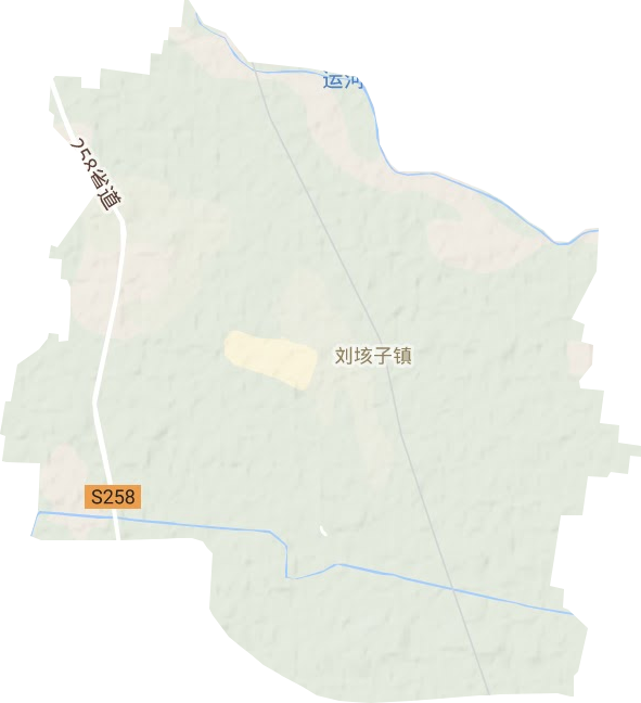 刘垓子镇地形地图