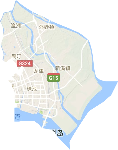 龙湖区地形地图