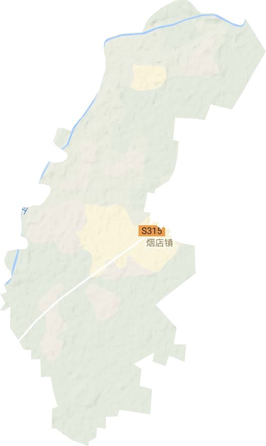 烟店镇地形地图