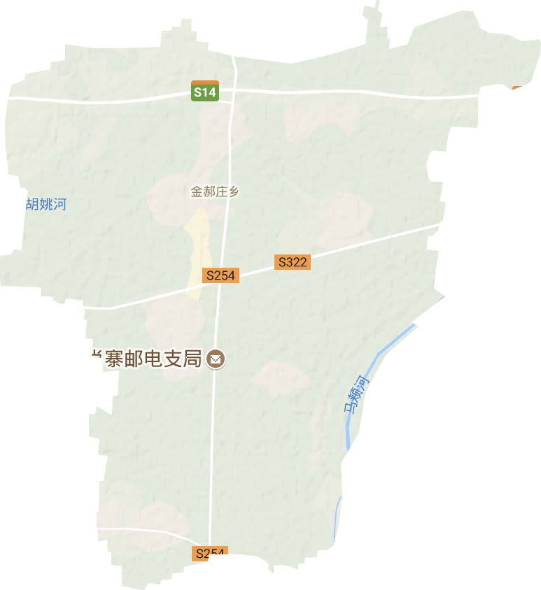 金郝庄镇地形地图