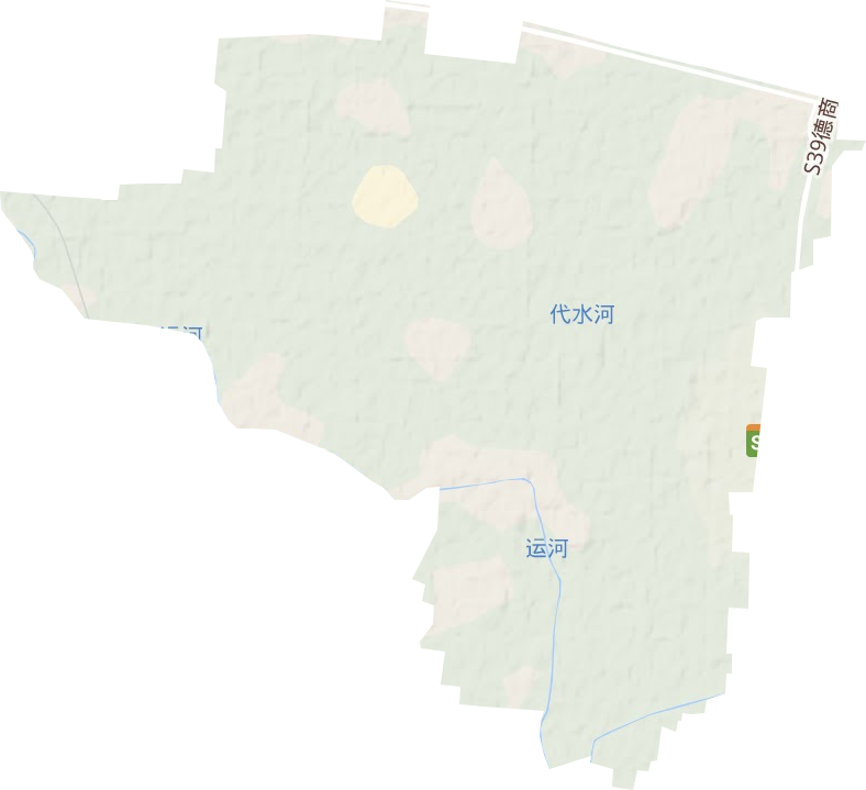 戴湾镇地形地图