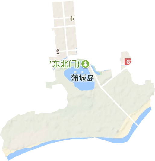 市中街道地形地图