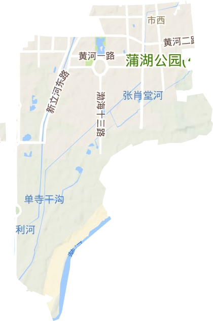 市西街道地形地图