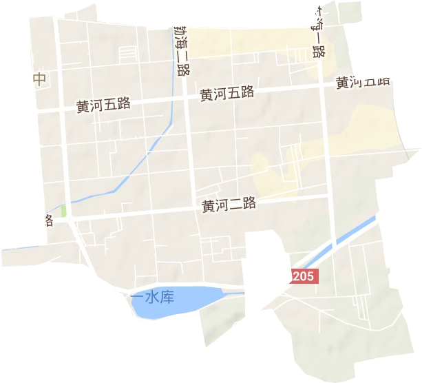北镇街道地形地图