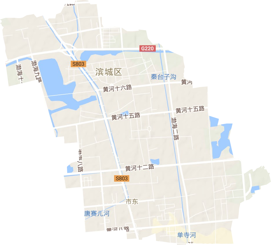 市东街道地形地图
