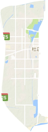 杜店街道地形地图