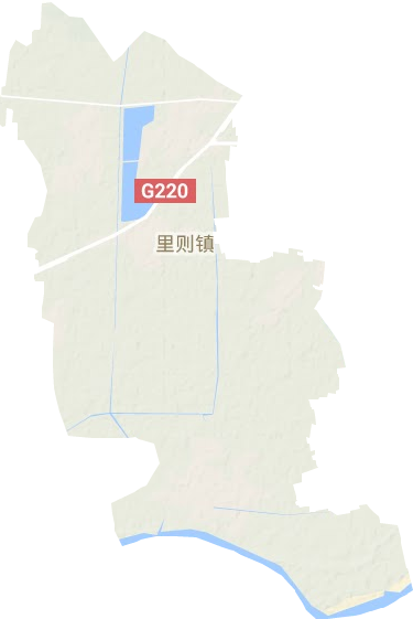里则街道地形地图
