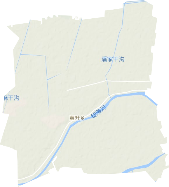黄升镇地形地图