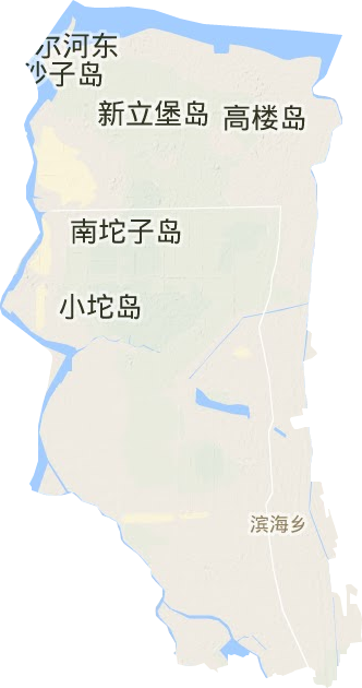 滨海镇地形地图