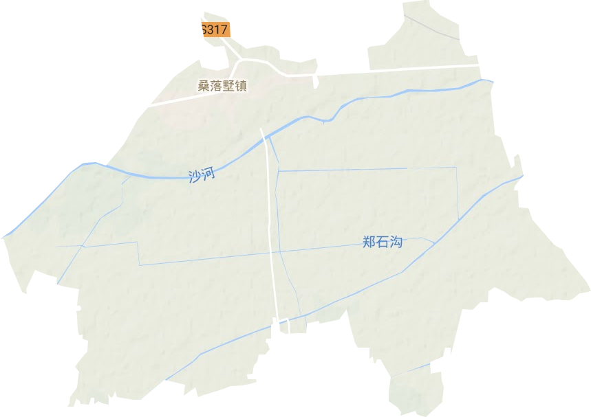 桑落墅镇地形地图