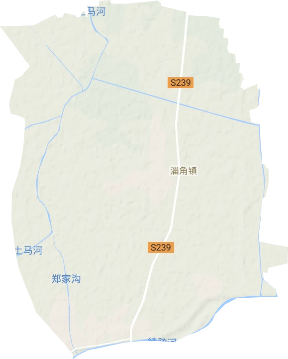 淄角镇地形地图