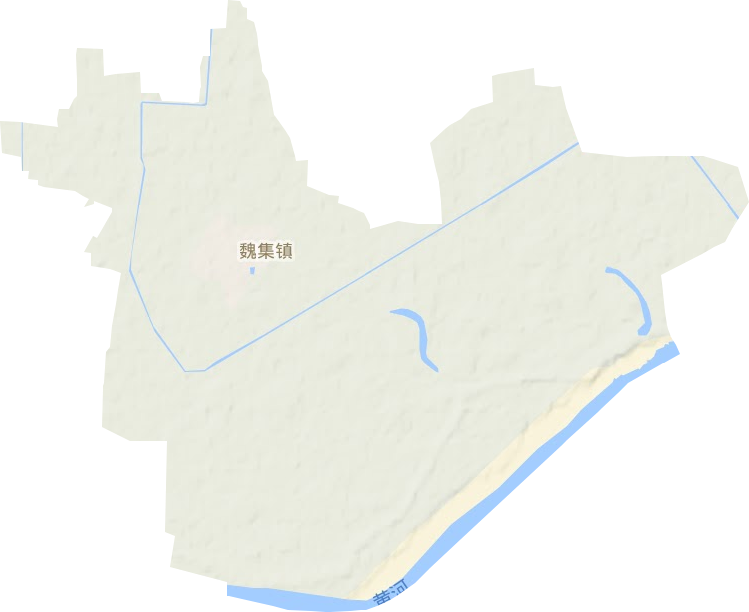 魏集镇地形地图
