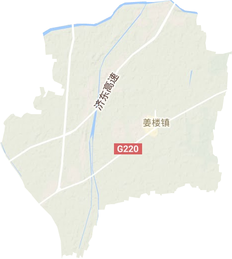 姜楼镇地形地图
