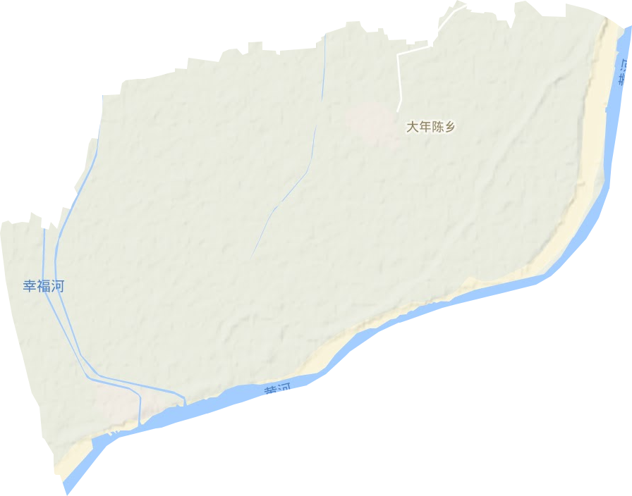 大年陈镇地形地图