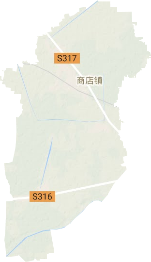 商店镇地形地图