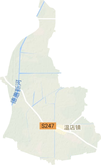 温店镇地形地图