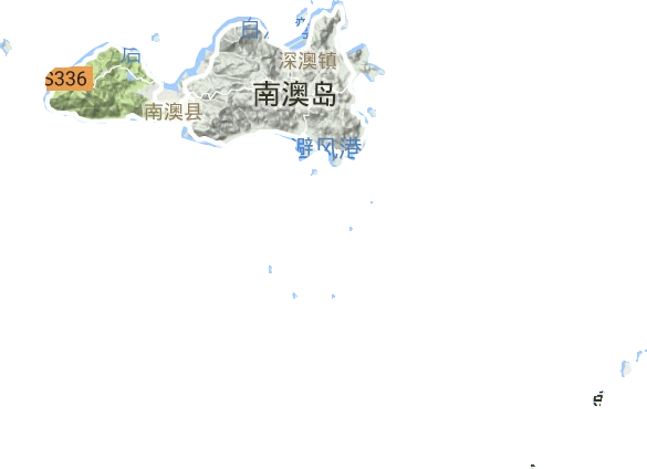 南澳县地形地图