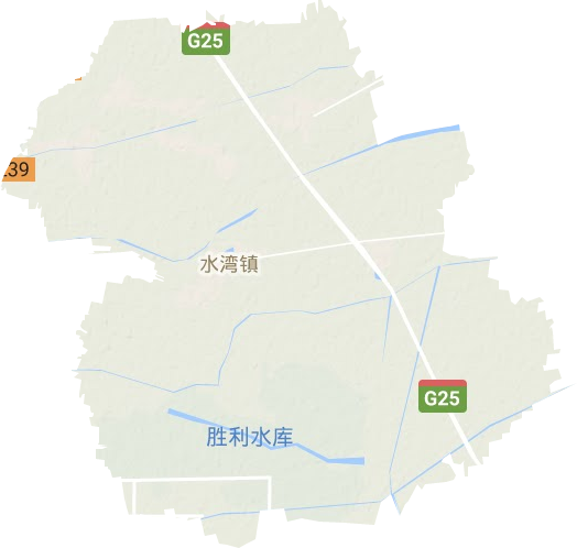 水湾镇地形地图