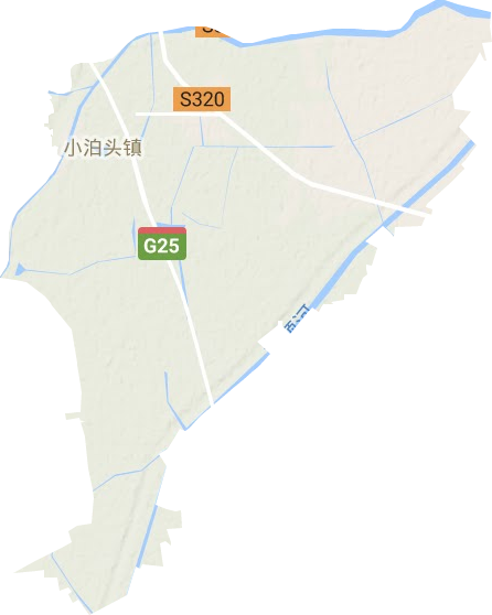 小泊头镇地形地图