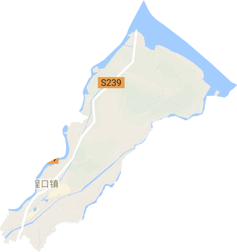 埕口镇地形地图