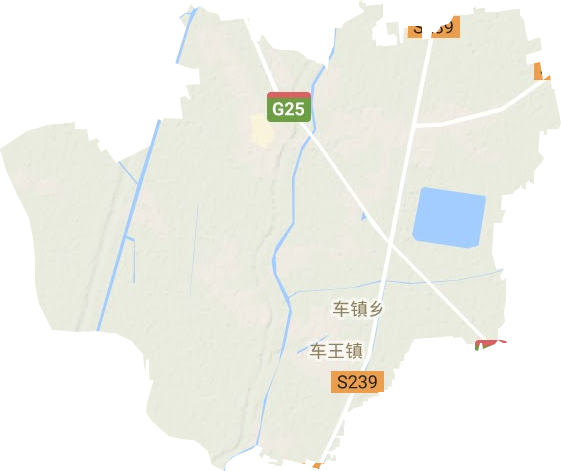车王镇地形地图