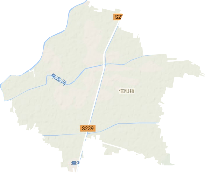信阳镇地形地图