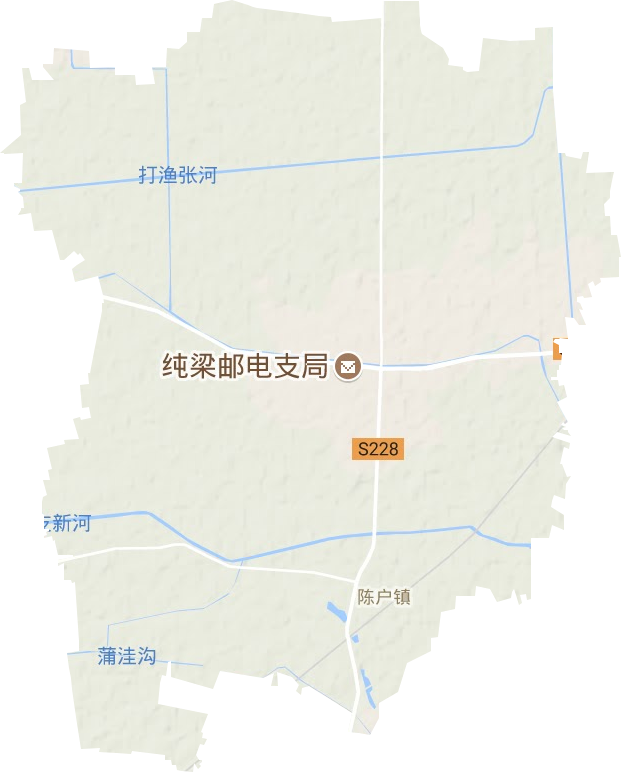 陈户镇地形地图