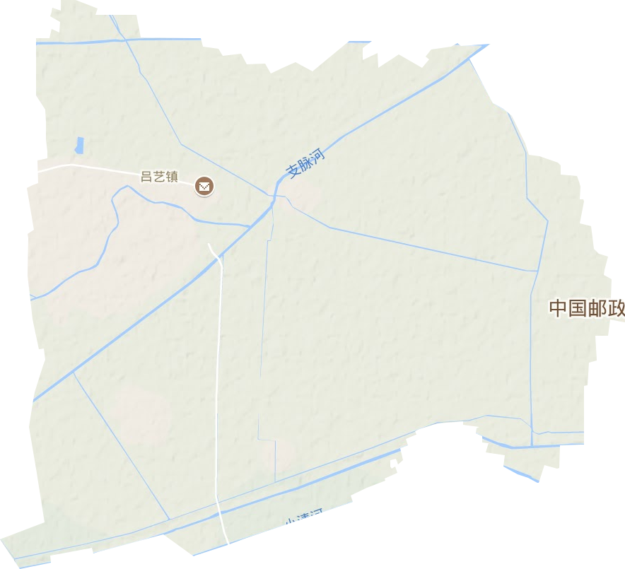 吕艺镇地形地图