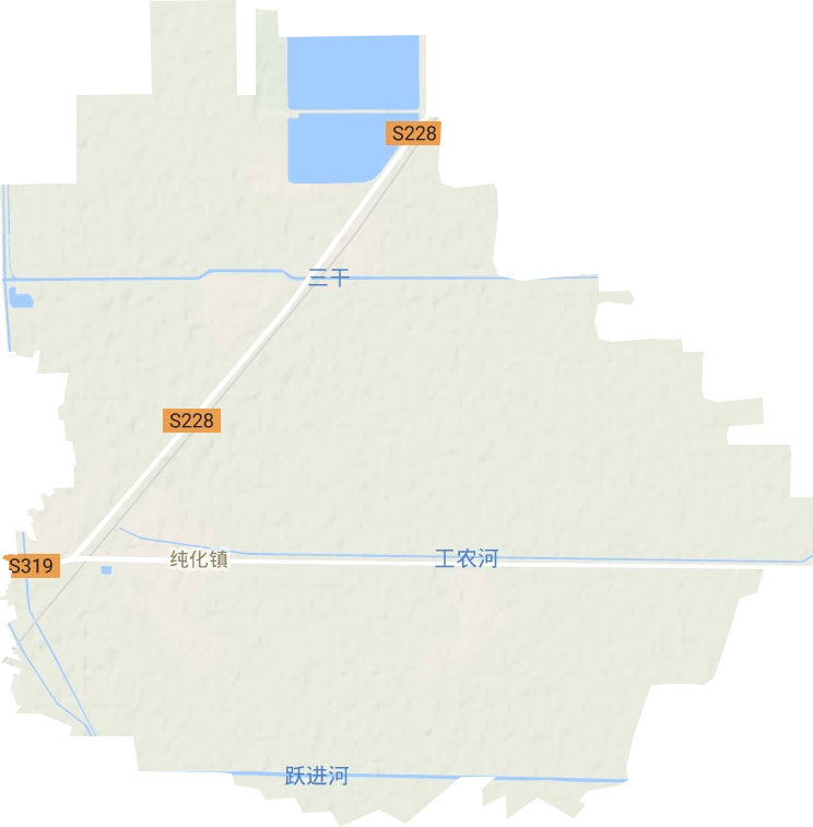 纯化镇地形地图