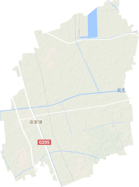 庞家镇地形地图