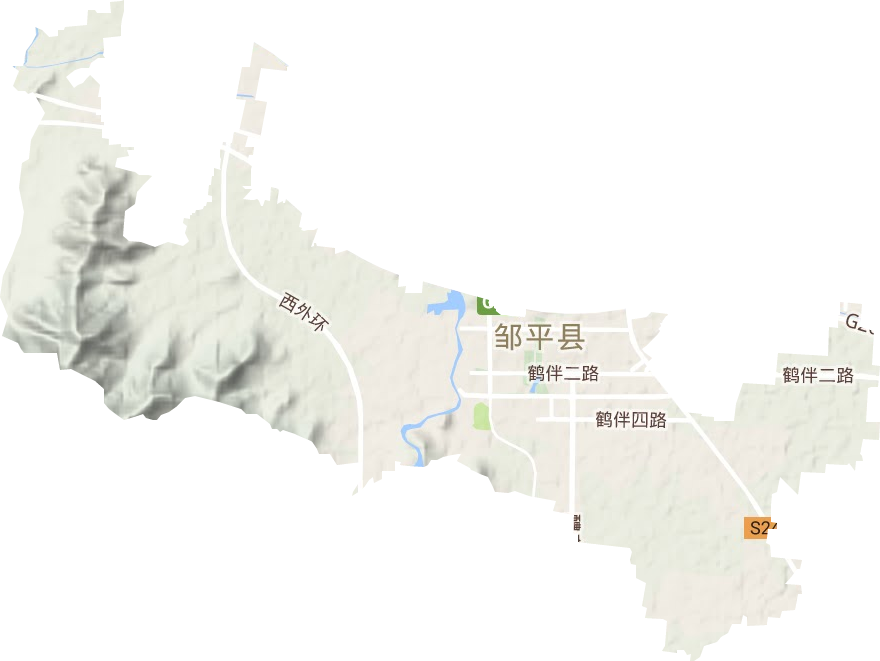 黄山街道地形地图