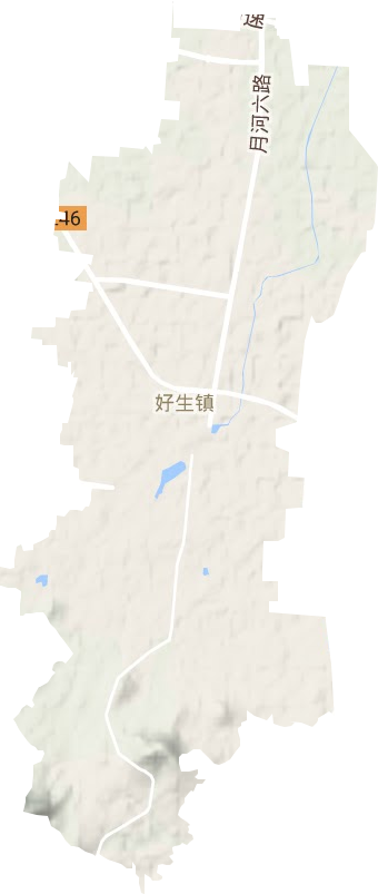 好生街道地形地图