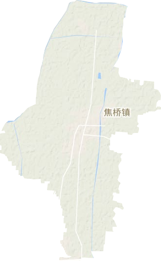 焦桥镇地形地图