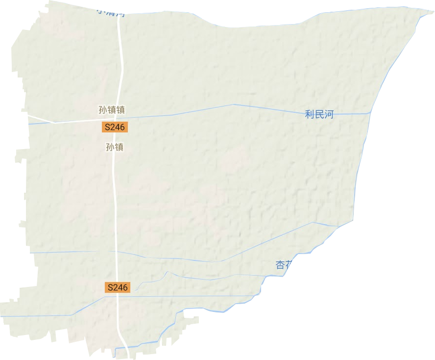 孙镇镇地形地图