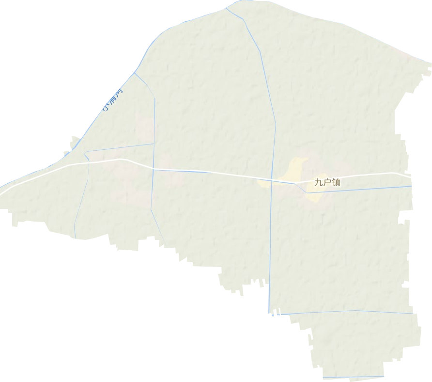 九户镇地形地图