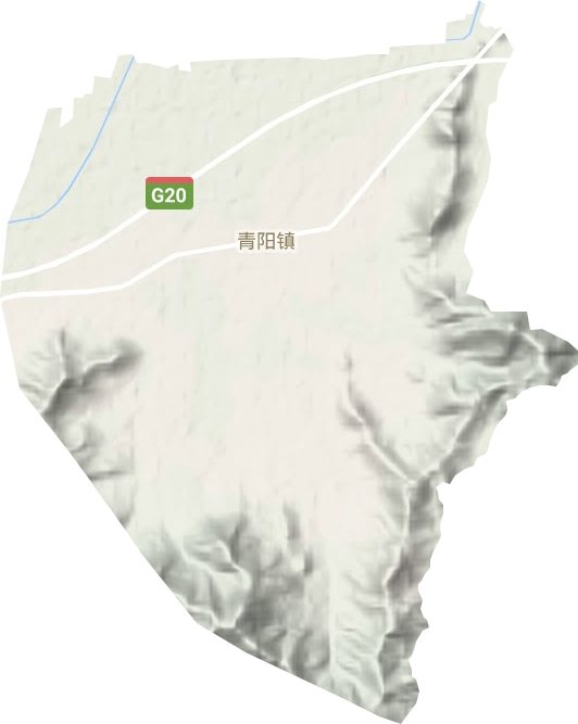 青阳镇地形地图