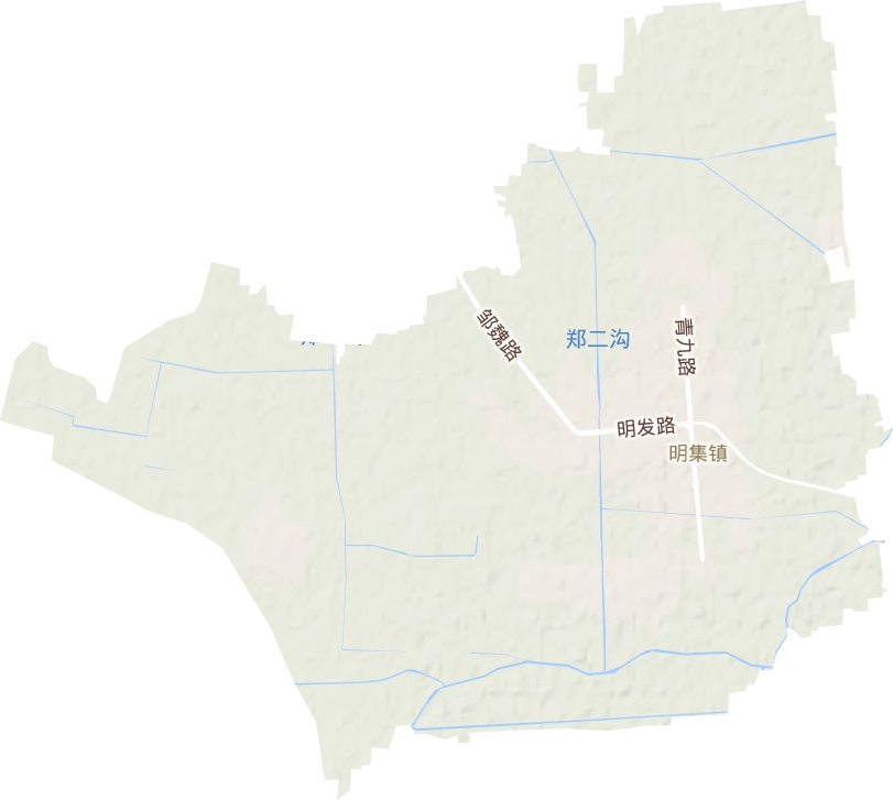 明集镇地形地图