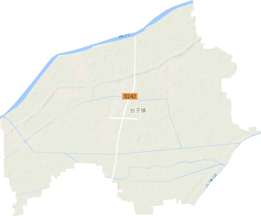 台子镇地形地图