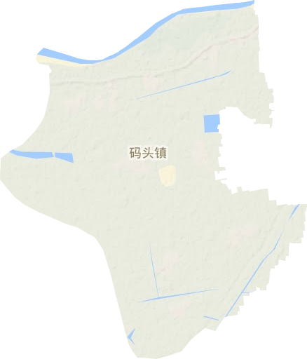 码头镇地形地图
