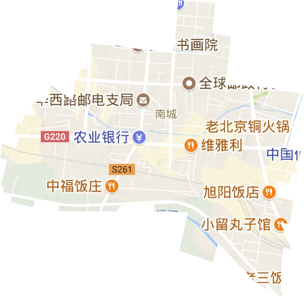 南城街道地形地图