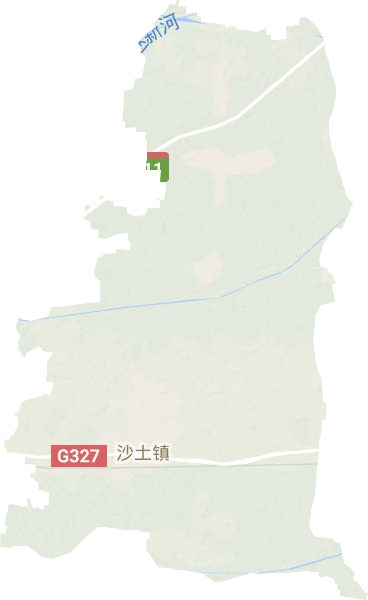 沙土镇地形地图