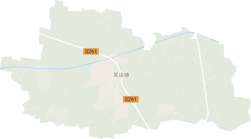 吴店镇地形地图