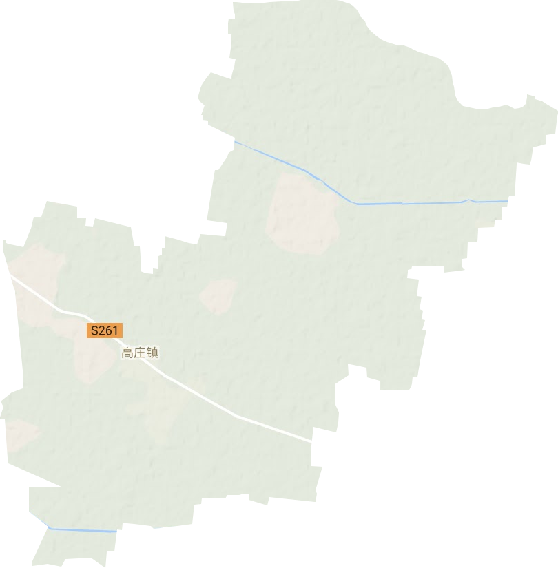 高庄镇地形地图