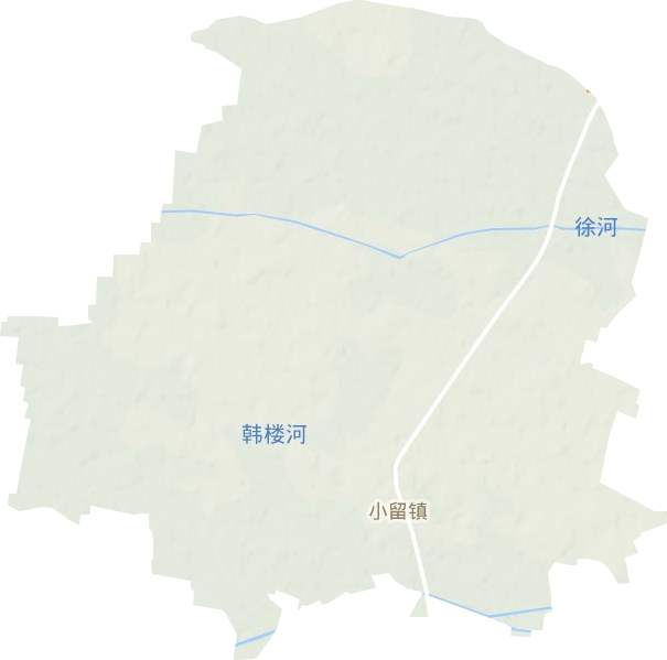 小留镇地形地图