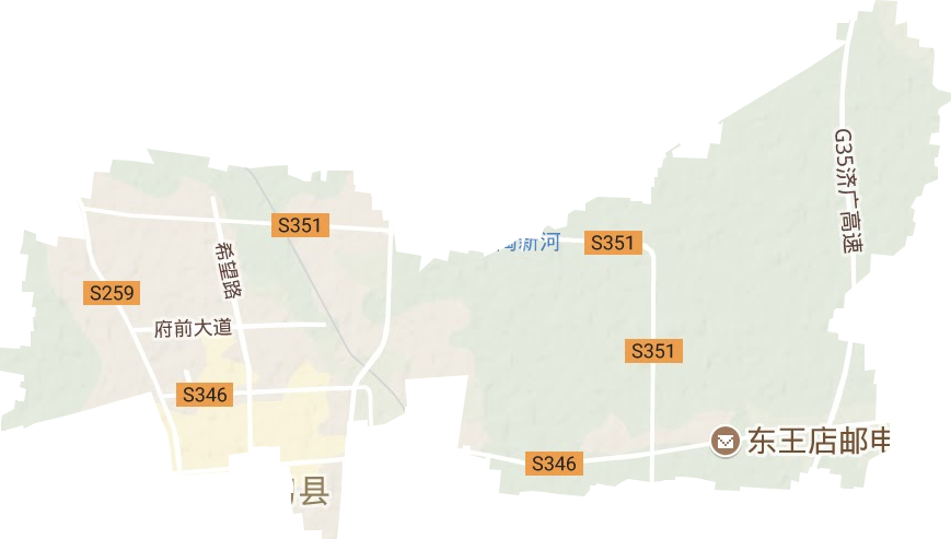 滨河街道地形地图