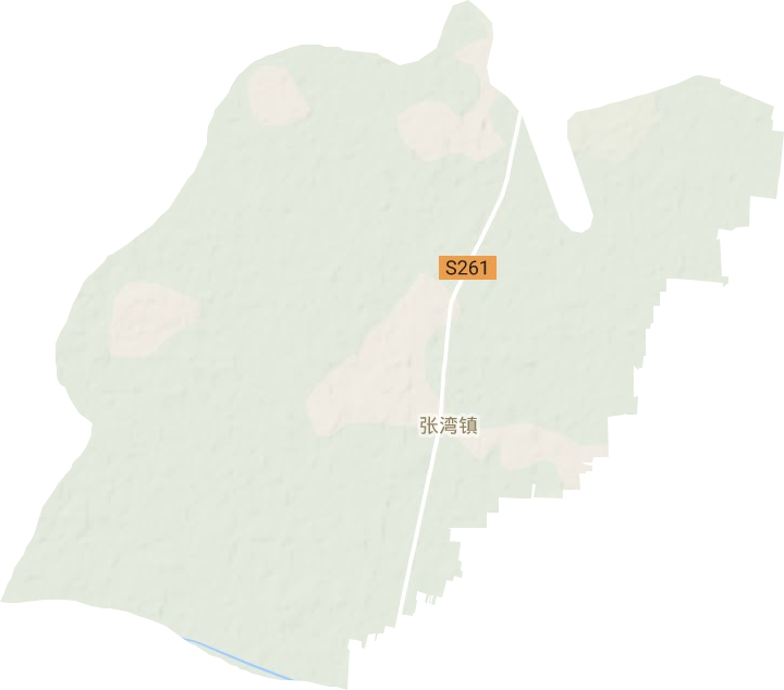 张湾镇地形地图