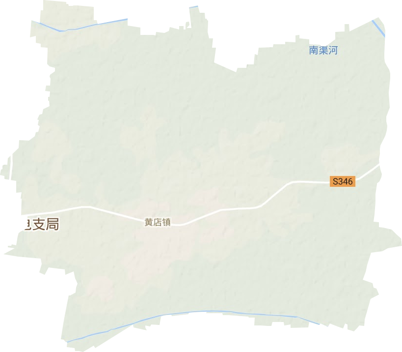 黄店镇地形地图